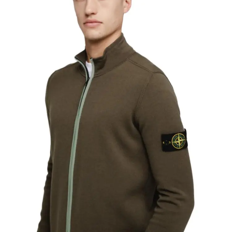 STONE ISLAND Compass motif Zip up Sweatshirt-5