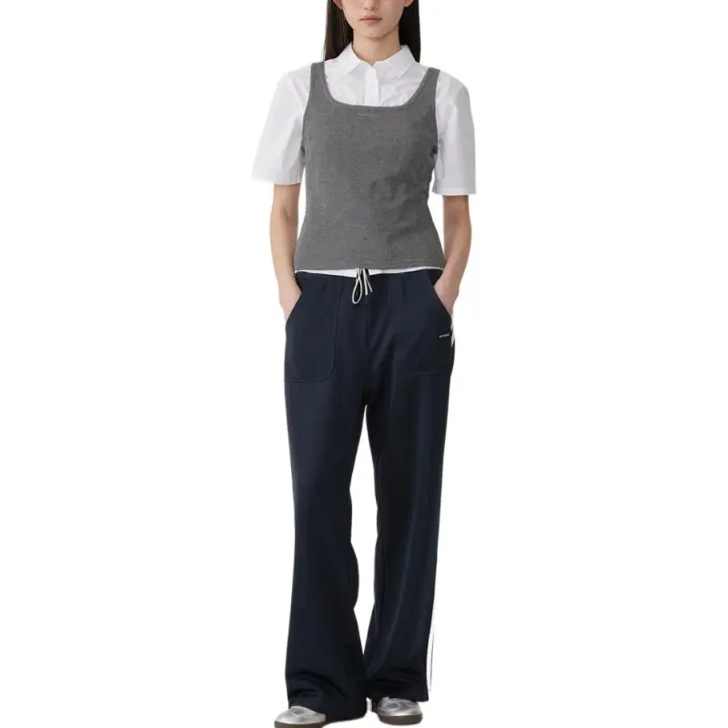COVERNAT T Shirts Women's Charcoal Gray-3