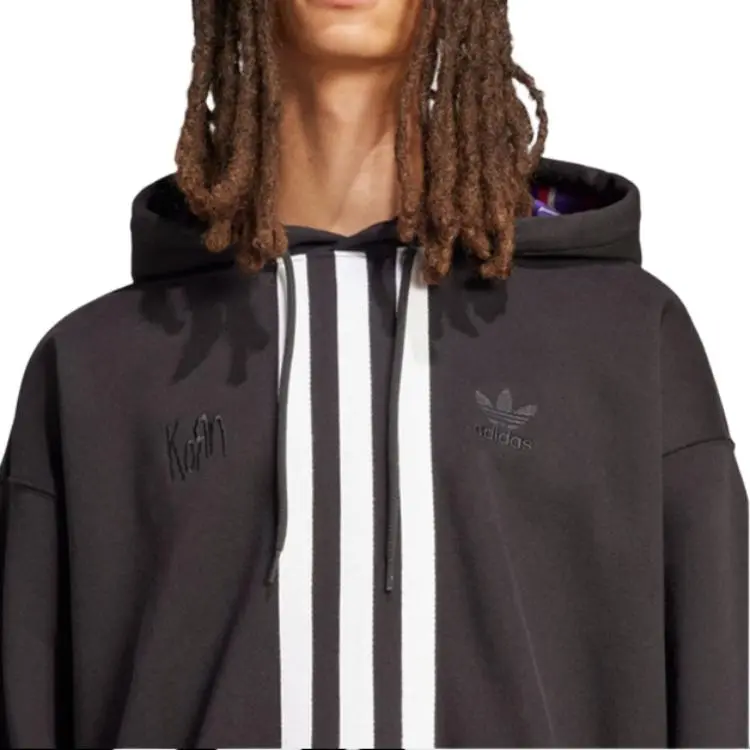 Adidas X KoRn Logo Hoodie Asia Sizing Black-5