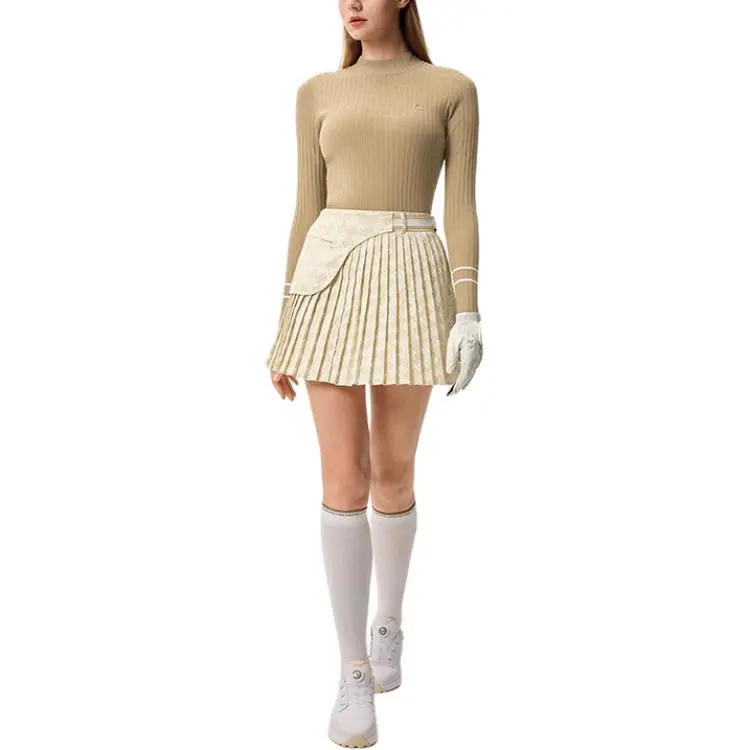 FILA Golf Series Casual Short Skirts Women's Light Card Yellow-2