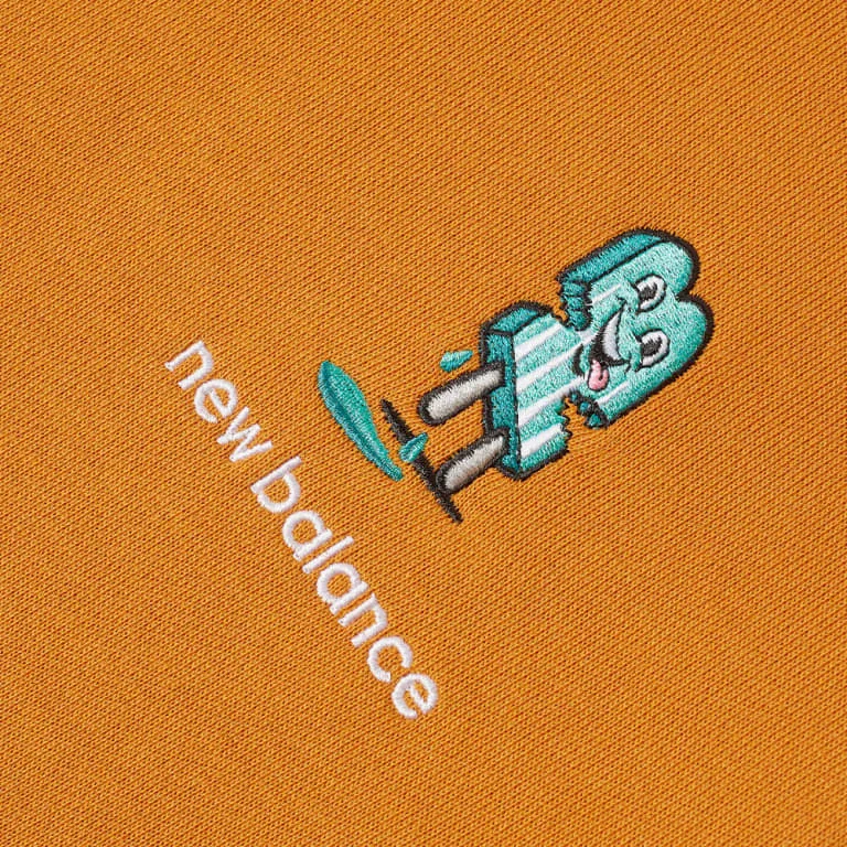New Balance Sweatshirts Men Madras Orange-3
