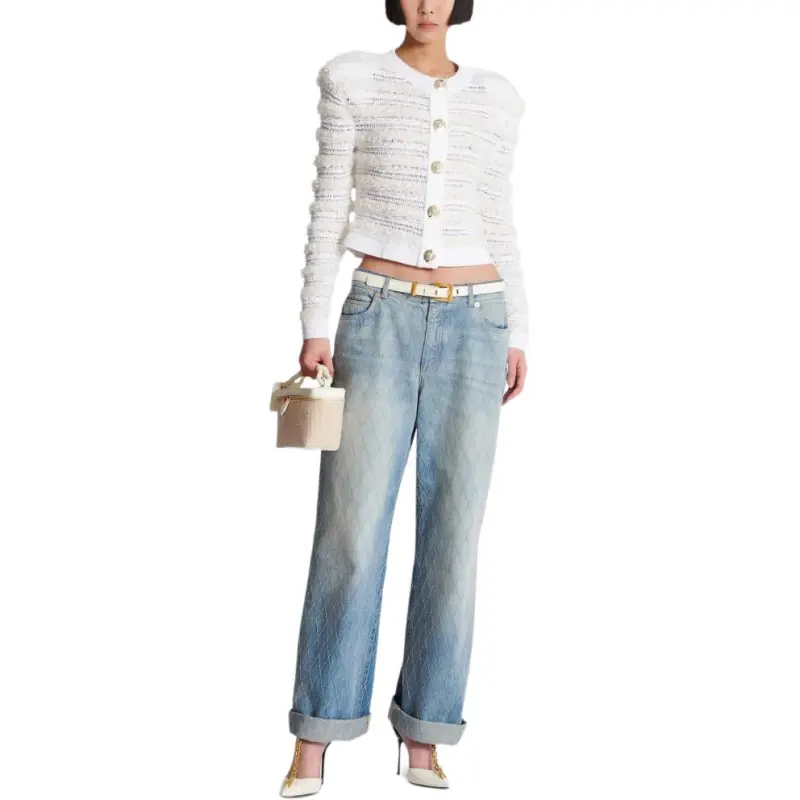 BALMAIN Tweed Cardigan-3