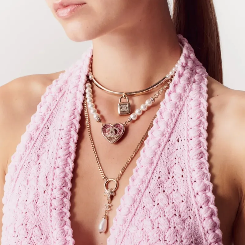 CHANEL Camisoles Women's Pink-3