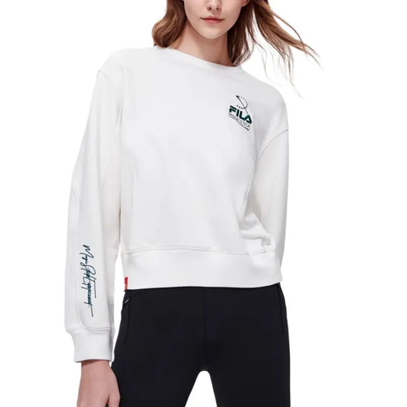 FILA Sweatshirts Women's Cloud White-4