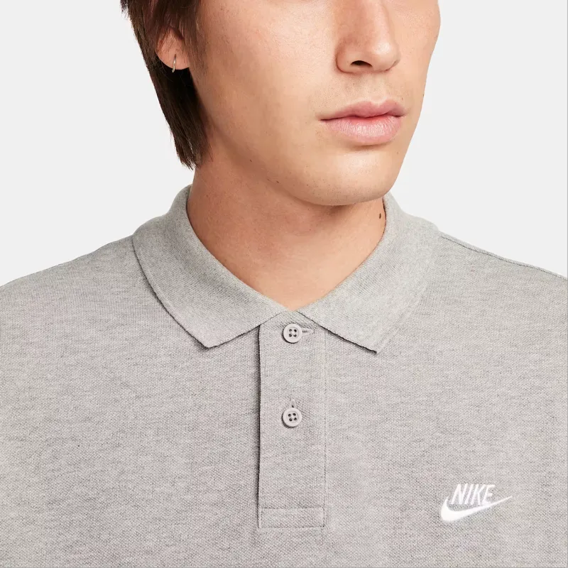 Nike Club Polo Shirt Men's Dark Gray/White-2