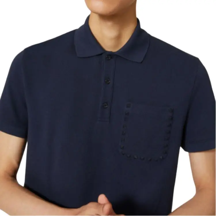 Valentino Polo Shirt Men's Marine Blue-5