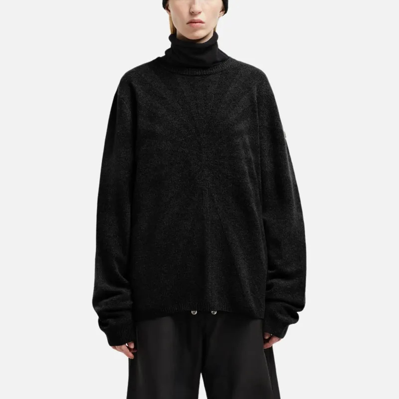 MONCLER GENIUS X Rick Owens Knit Jumbo Round Neck Top-2