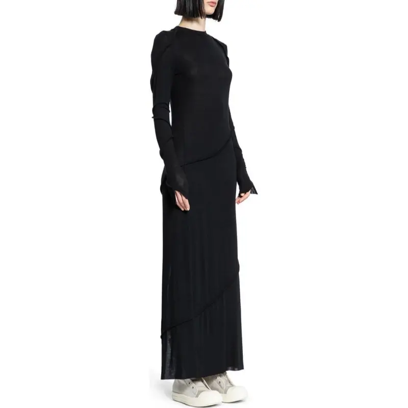 Thom Krom Seam-Detailed Long Sleeved Maxi Dress-2
