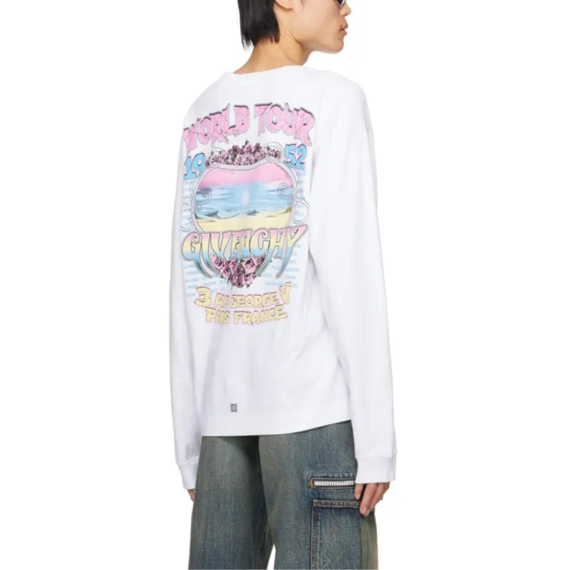 Givenchy Boxy Fit Long Sleeve T Shirt-1