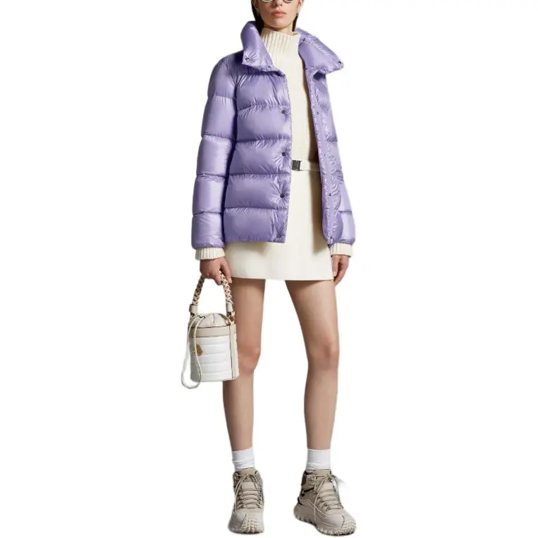 Moncler FW23 Down Jacket Coat Women's Purple-1