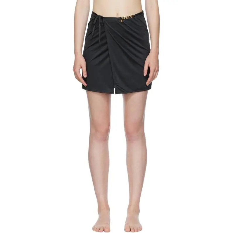 VERSACE Casual Short Skirts Women's Black-1