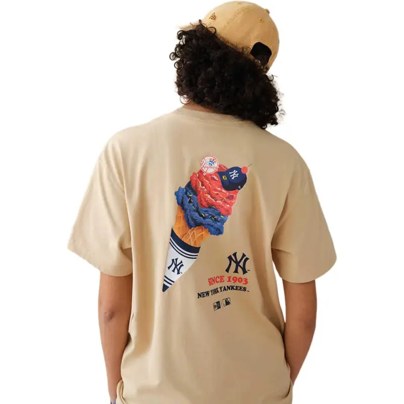 New Era x MLB T-Shirt Unisex Khaki-2