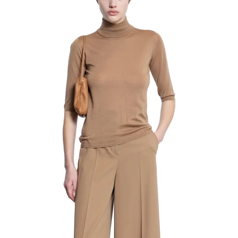 MaxMara High Neck Half Sleeved Jumper-1