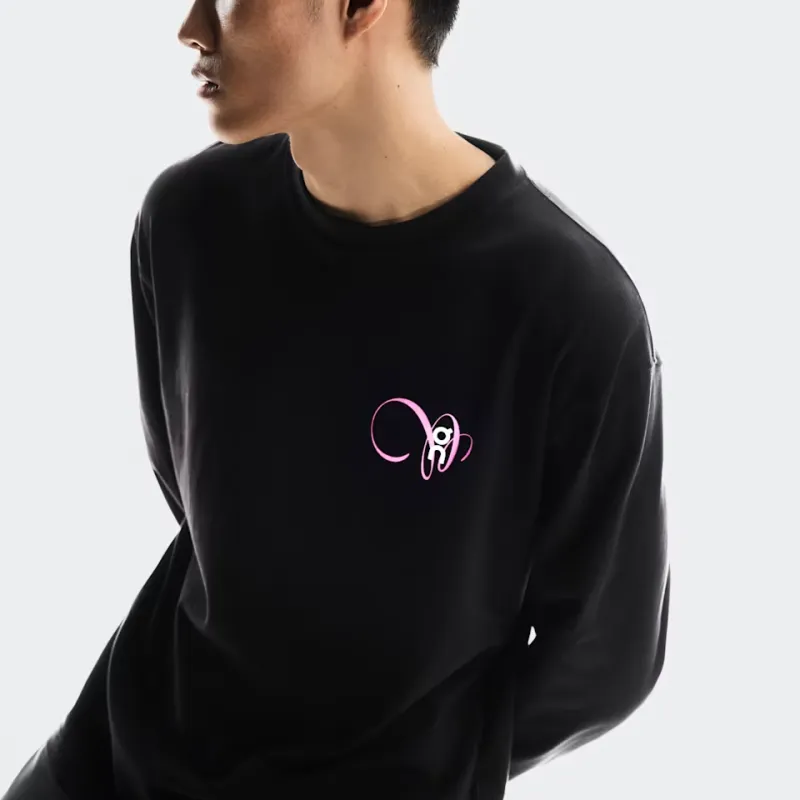 On Club Long T Graphic T Shirt Men's Black-3