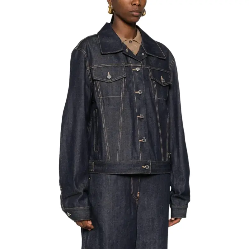PRADA Button Up Denim Jacket-4