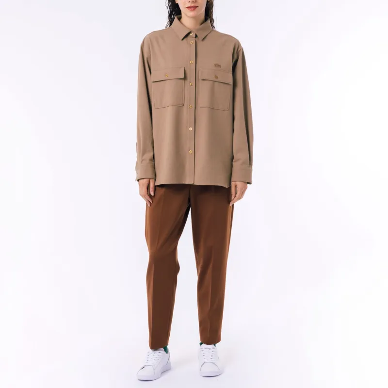 LACOSTE Shirts Women's Beige-4