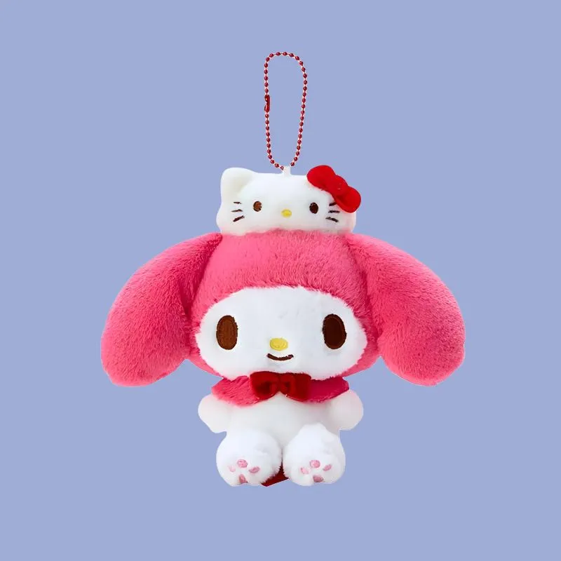 Sanrio My Melody Hello Kitty 50th Anniversary Dolls Plush Pendant 15cm Height-1