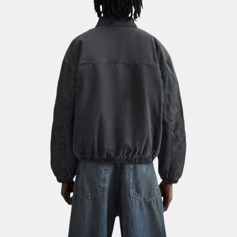 ZARA Denim Jackets Men Black-2