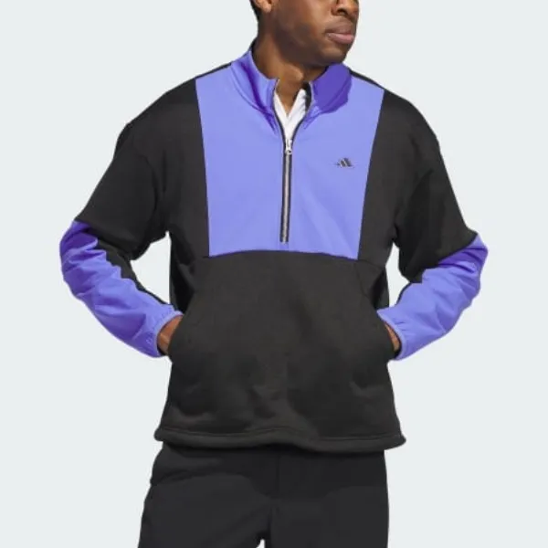 Adidas Free Shipping With AdiClub Go-to Dwr Hybrid Half Zip Pullover-2
