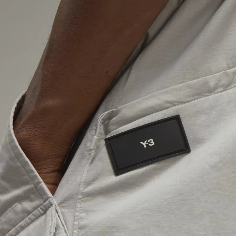 Y 3 Calça Ripstop Casual Pants Men's Gray-5