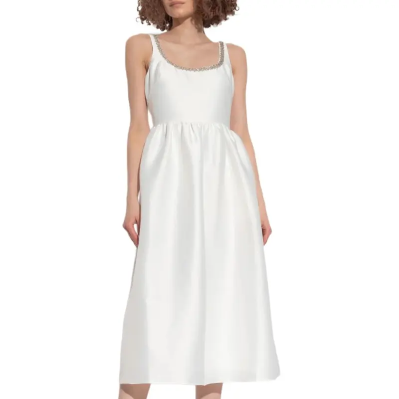 Self-portrait Taffeta Midi Dress-3
