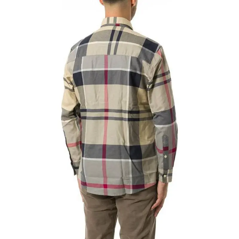 BARBOUR Renford Oversized Long Sleeved Tartan Shirt-1