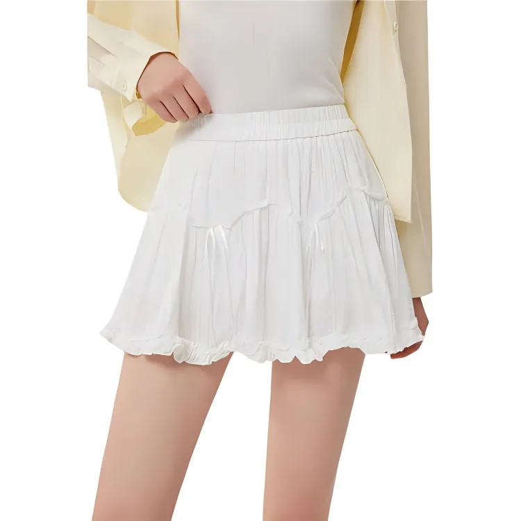 Love To Serve Casual Short Skirts Women's White-2
