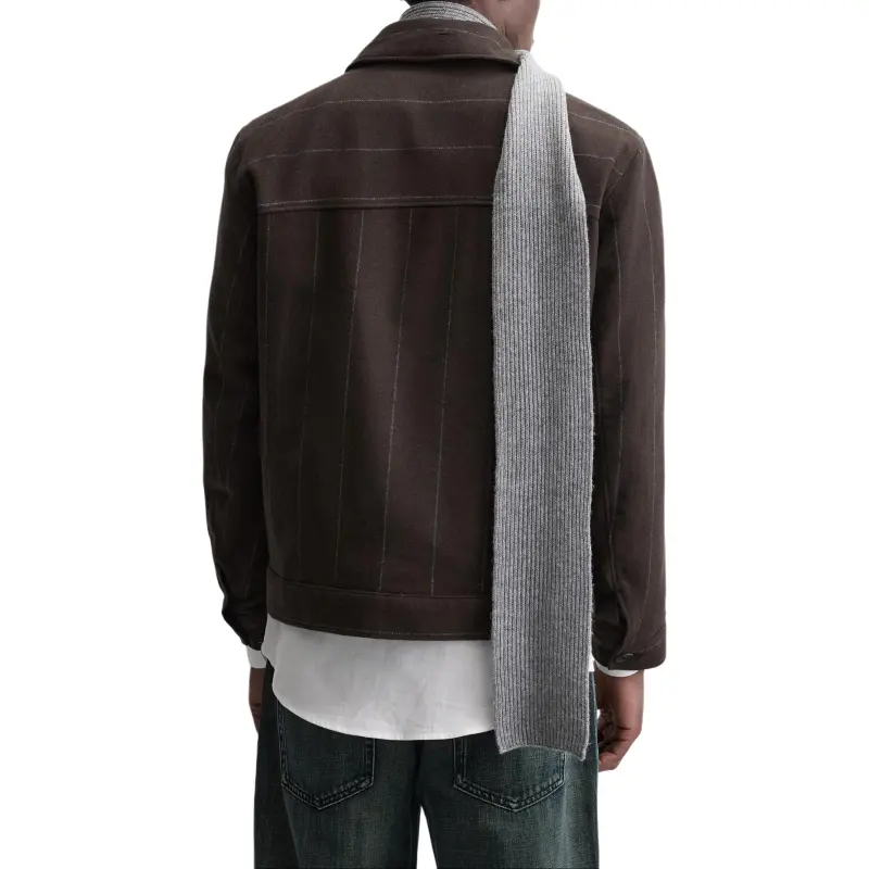ZARA Jackets Coats Men's Dark Brown-3
