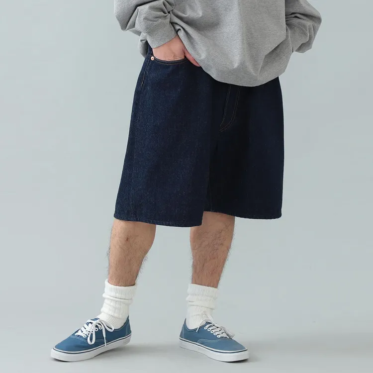 Beams Denim Shorts Men-16