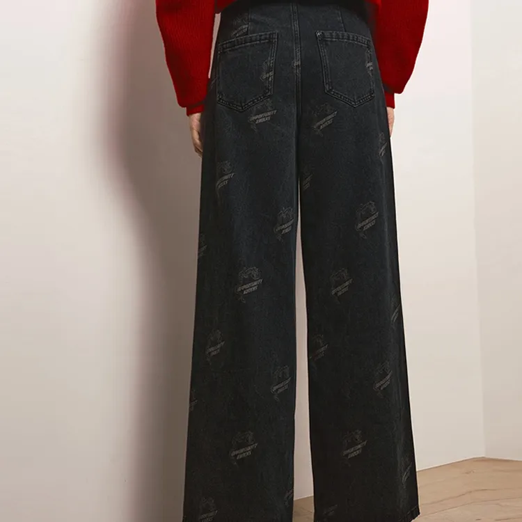 Disney X VERO MODA Jeans Women's Black Denim Color-3