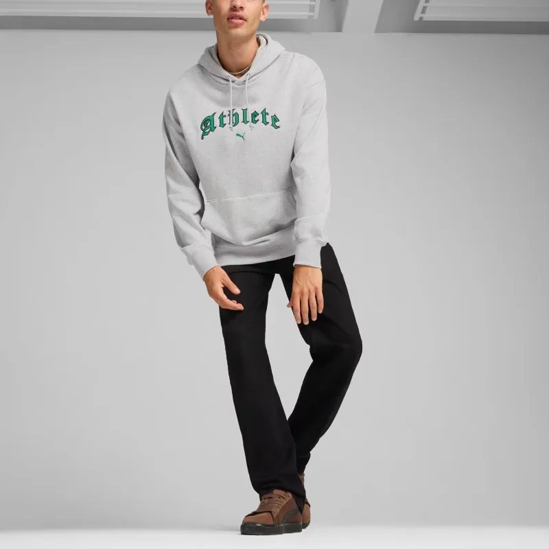 PUMA GRAPHICShoodie FW24 Athlete Sweatshirt Men's Light Gray-3
