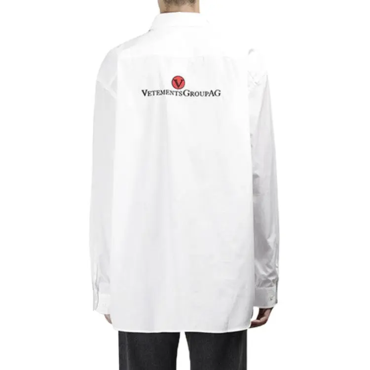 Vetements Shirts Men White-1