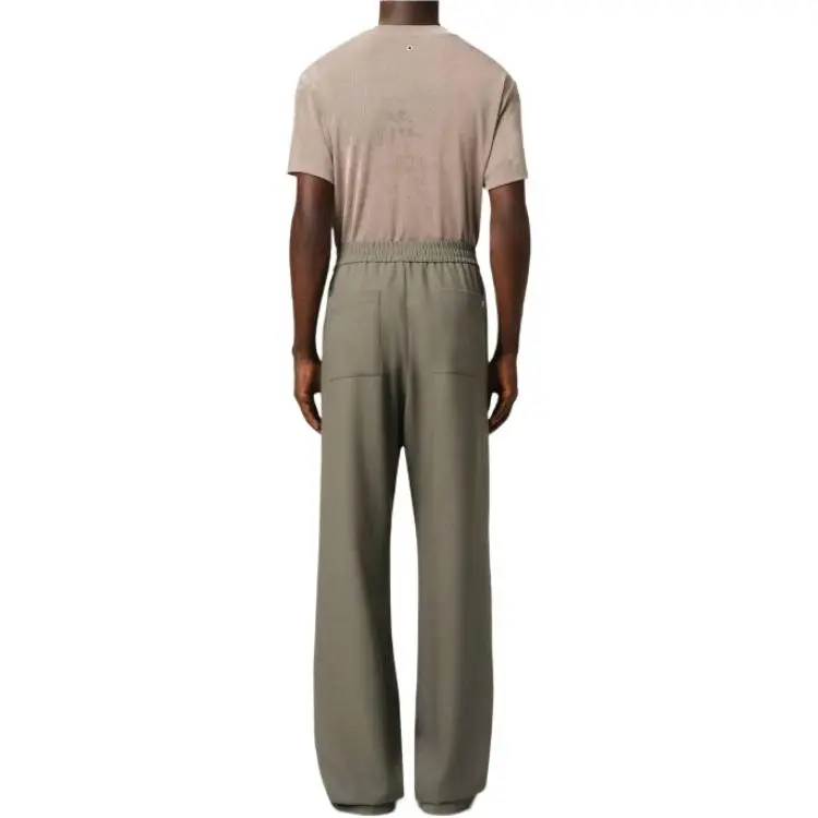 Ami Straight Fit Elasticated Trousers-1