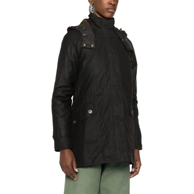 BARBOUR Cannich Wax Hooded Parka-4
