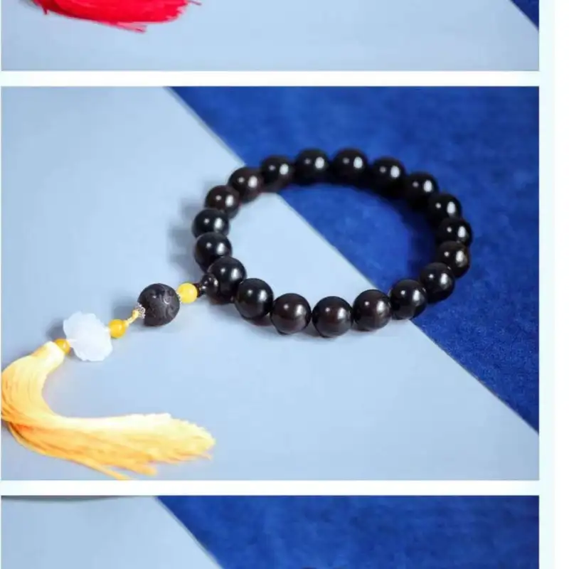 Lordship African Blackwood Bead Chain Unisex-1