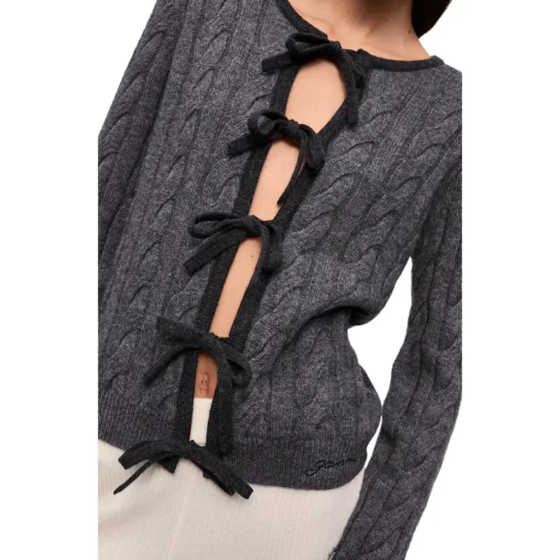GANNI FW24 Sweater Women's Phantom Black-4