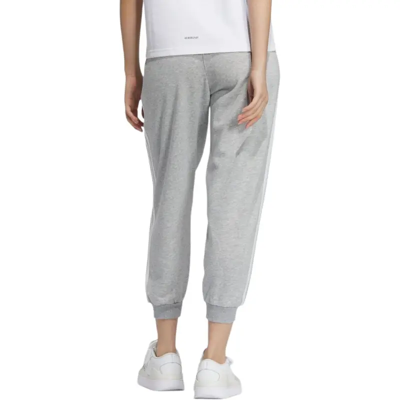 Adidas Knitted Sports Pants Women's Medium Heather Gray/White-3