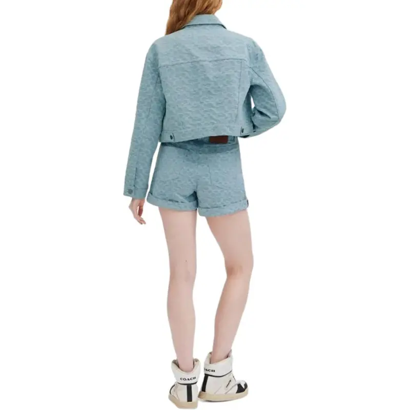 COACH Casual Shorts Women's Blue-2