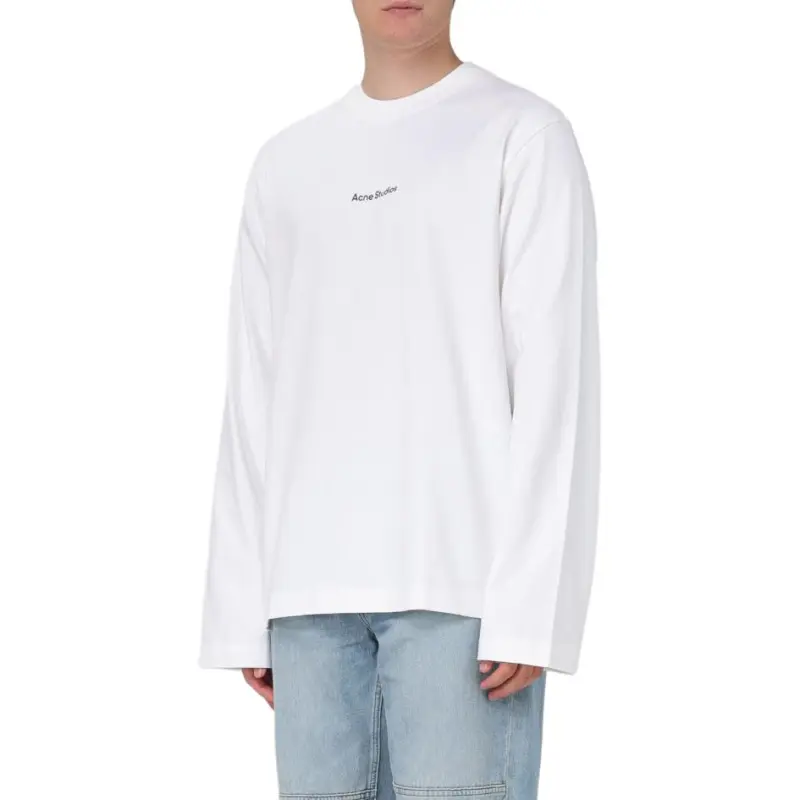 Acne Studios Logo Detailed Long Sleeved T Shirt-2