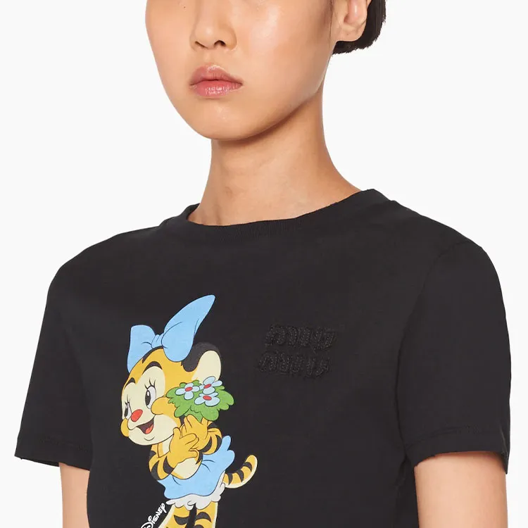MIU MIU T Shirts Women's Black-4