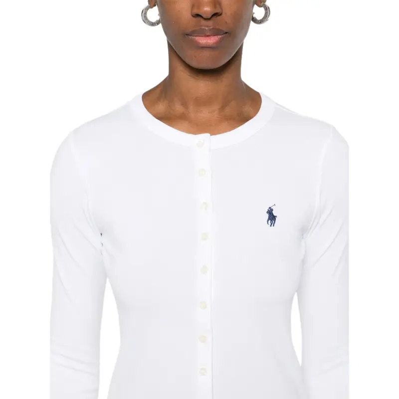 Polo Ralph Lauren Long Sleeve Cardigan White-4