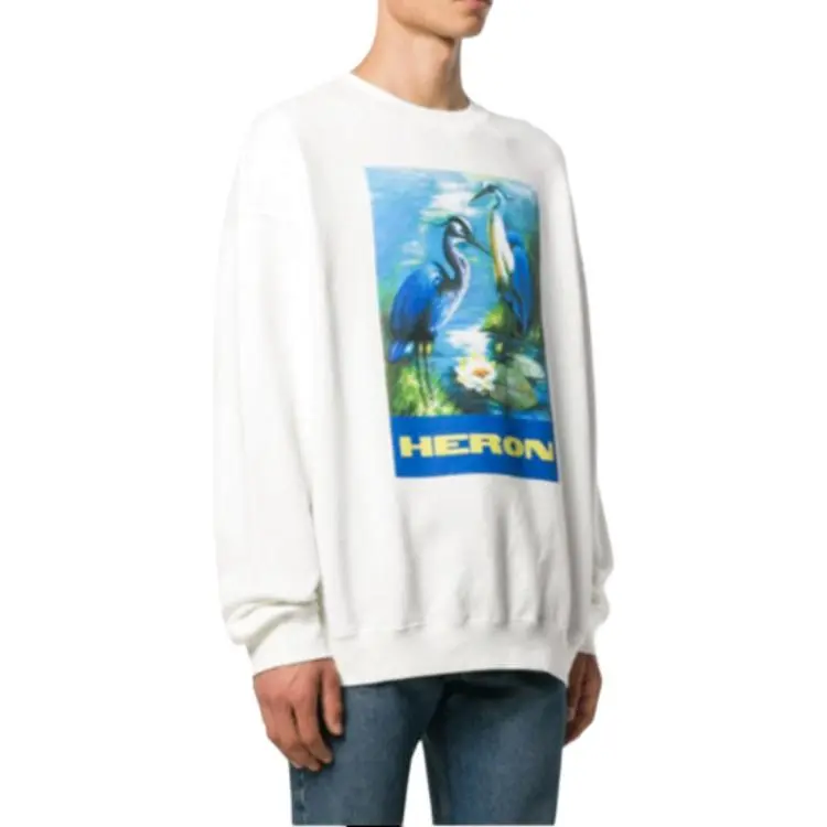 HERON PRESTON Sweatshirt Unisex White-2