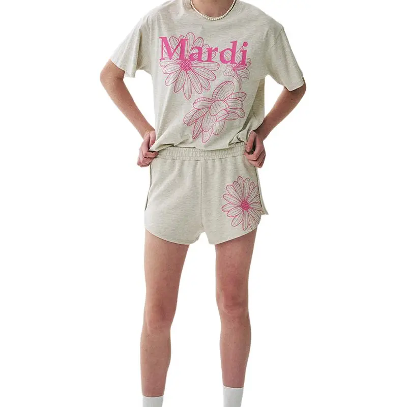 MARDI MERCREDI SS25 Casual Shorts Korean Style Women's Oat Pink-1