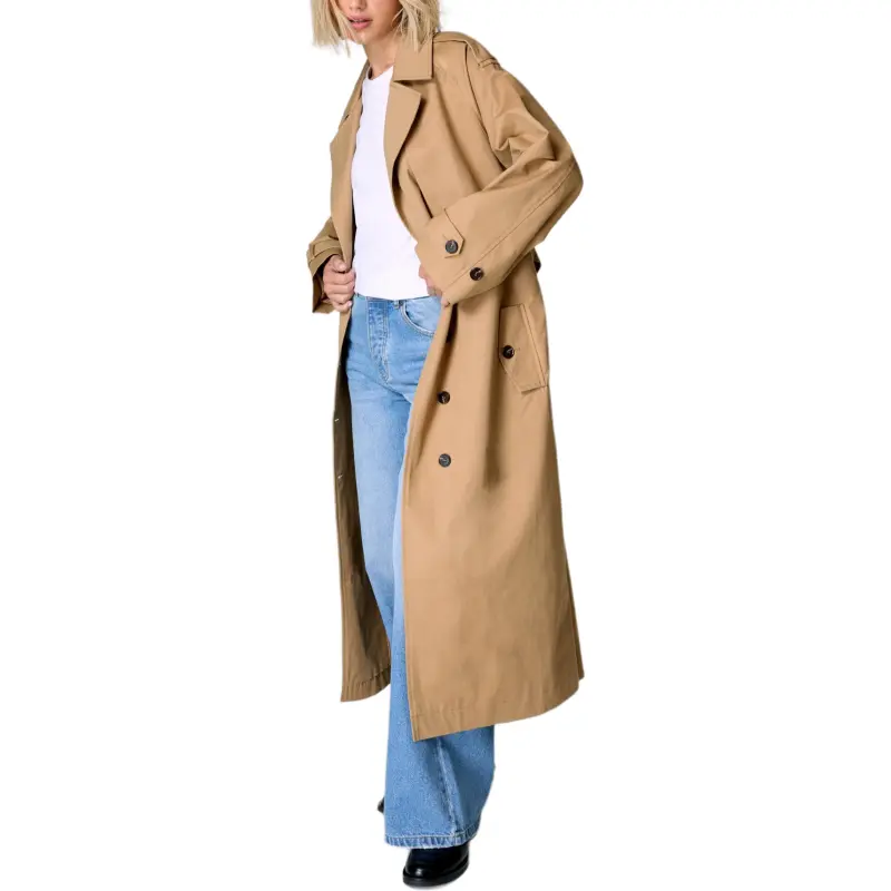 NASTY GAL Essentials Trench Coat Trench Coat Women's Camel-1