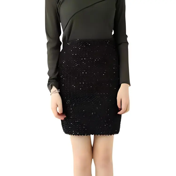 BALMAIN Sequin embellished High waist Miniskirt-2