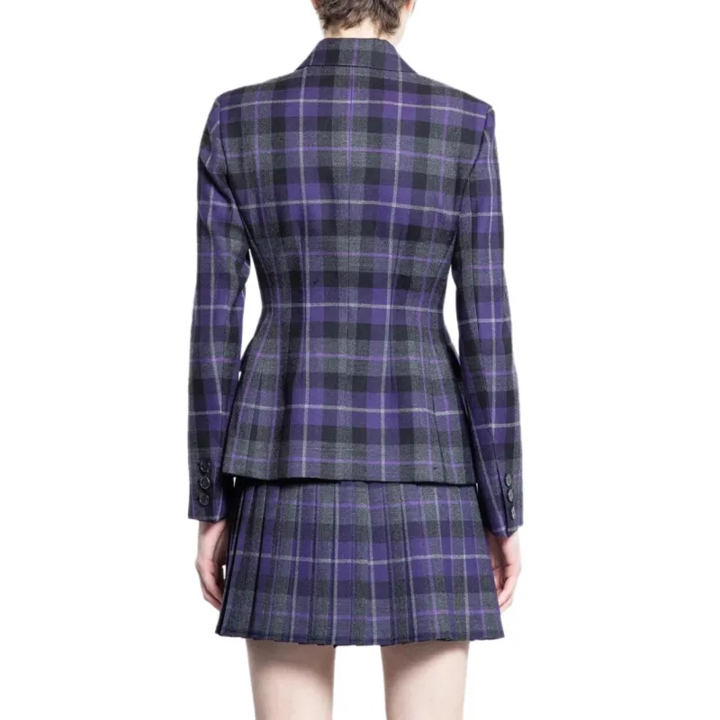 DIOR Checkered Button Up Fitted Jacket-1