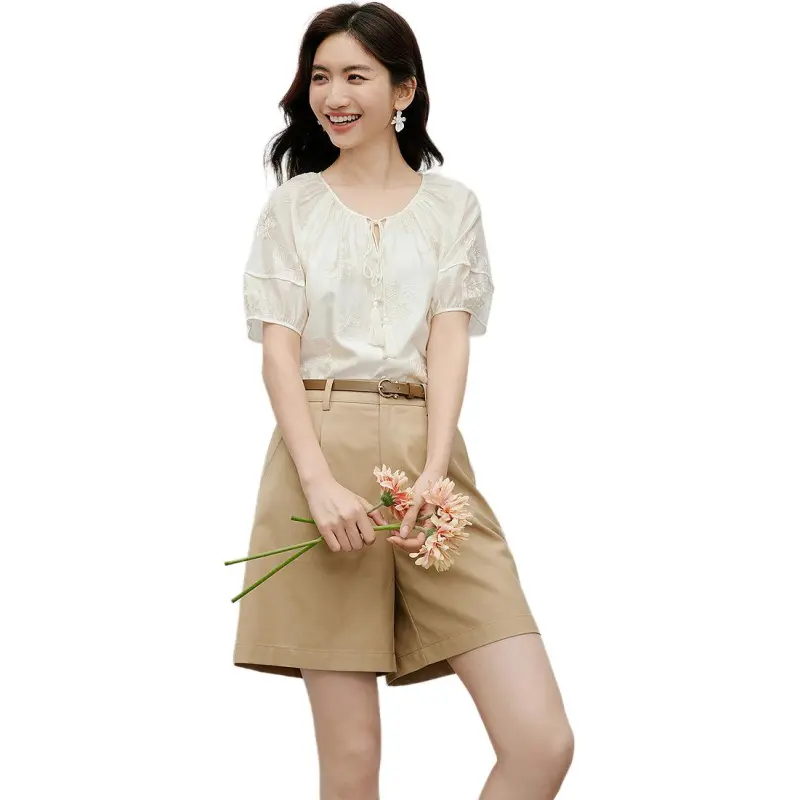 Hopeshow Shirt Women's Light Beige-2