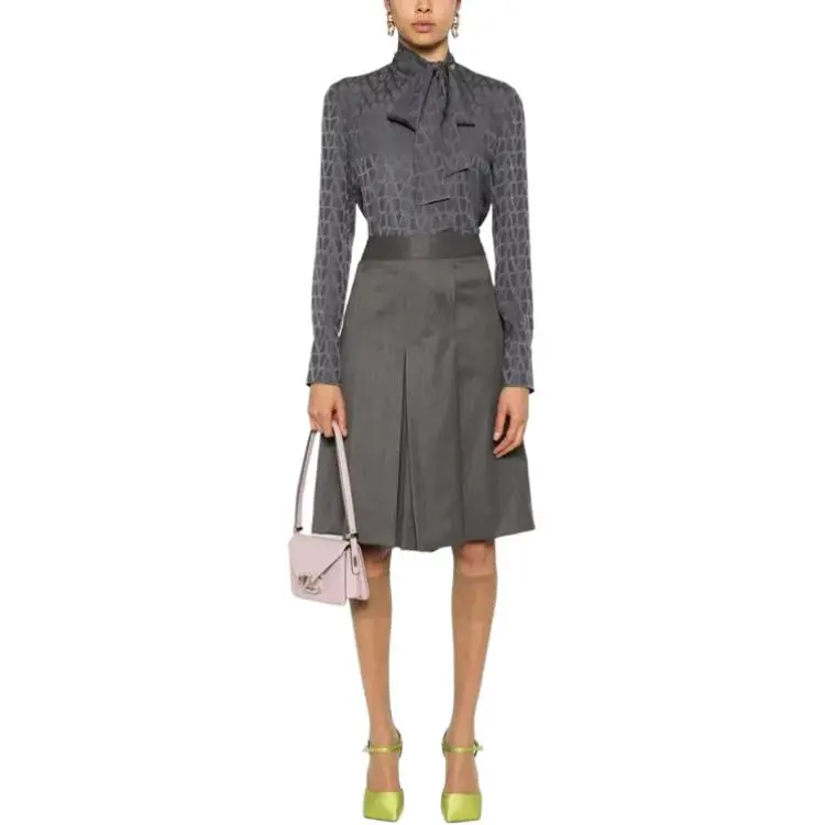 Valentino Toile Iconographe Jacquard Long Sleeved Blouse-2