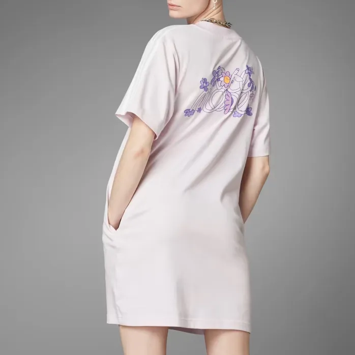 Adidas Short Sleeved Dresses Women's Pink-2