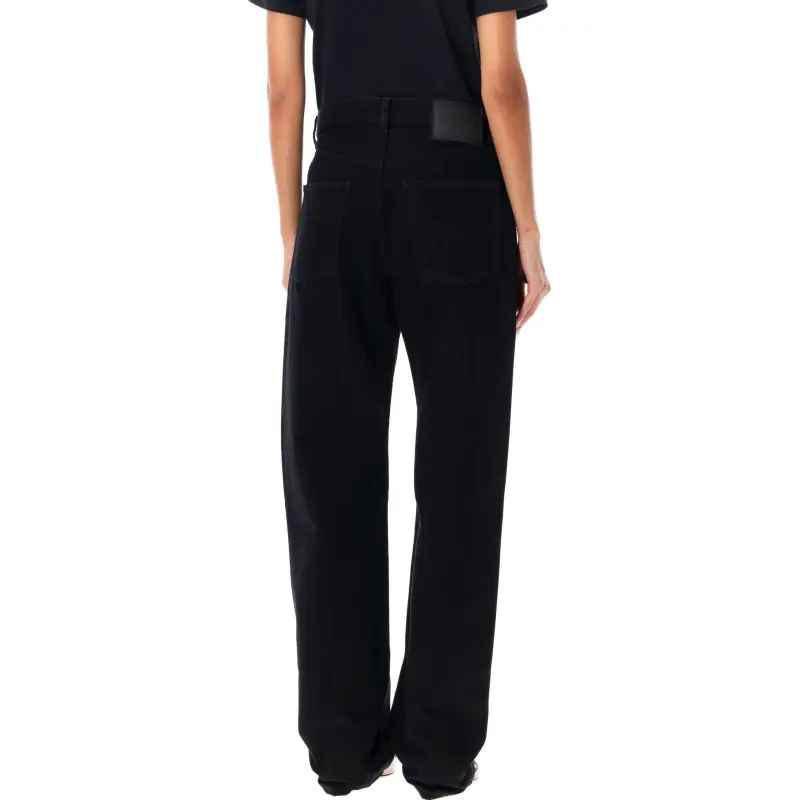 Valentino Button Detailed Straight Leg Jeans-1